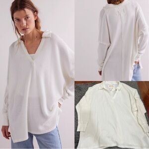 Free People We The Freeze Travis Polo Henley